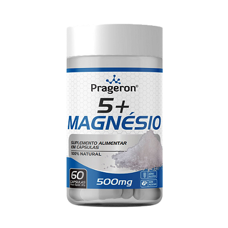 5+ Magnésio - 60 Cápsulas de 500mg