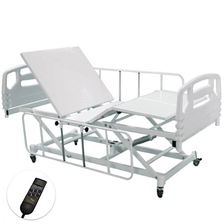 Cama Motorizada Fowler 3 Movimentos com Elevação do Leito Semi Luxo