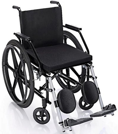 Cadeira de Rodas Pratica com Elevação de Pernas 44cm até 90 Kg