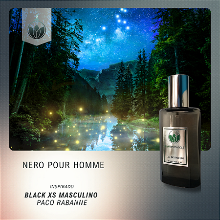 Nero Pour Homme - Inspirado Black Xs Masculino Paco Rabanne