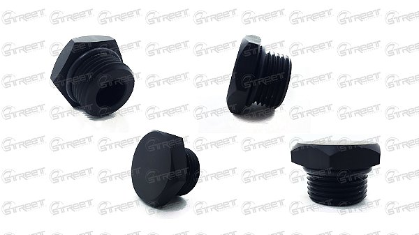 TAMPÃO PARA ROSCA 10 AN | AN 10 ALUMÍNIO - PRETO