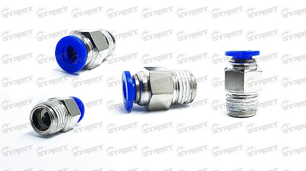 CONEXAO RETA MACHO 06 X 1/4 NPT