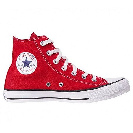 Tênis converse all star cano alto vermelha - R$ 139.90, cor Vermelho (para  corrida, com sola alta, com solado alto, confortável) #17823, compre agora  | Shafa