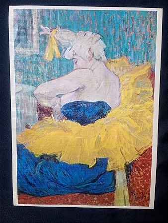 A Clownesse, Cha-U-Kao de Toulouse-Lautrec / Impresso fine Art
