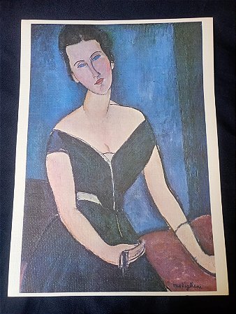Modigliani Retrato de Mme. G van Muyden - impresso Fine Art