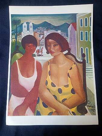 "Duas Mulheres" de Emiliano Di Cavalcanti - impresso fine art