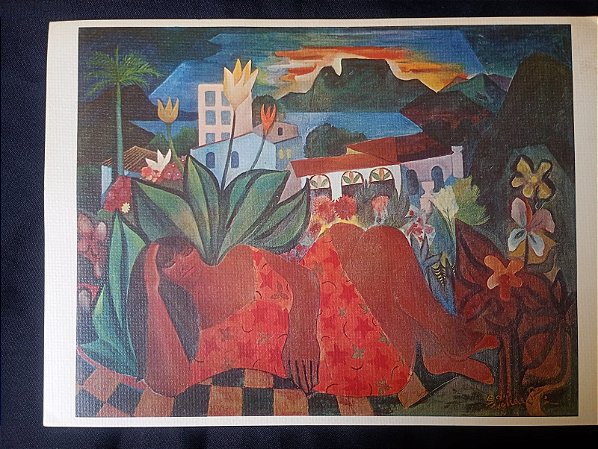 Di Cavalcanti - obra "Mulher Deitada" - impresso fine art