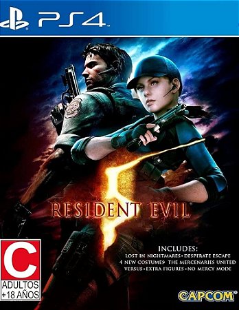 RESIDENT EVIL 5 PS4 PSN MIDIA DIGITAL