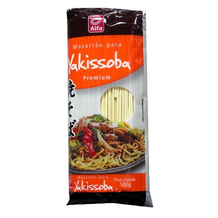 MACARRÃO YAKISOBA Fino 500g Premium - Alfa