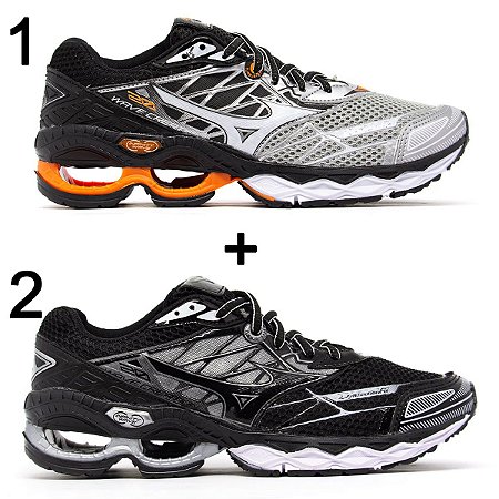 mizuno wave creation laranja