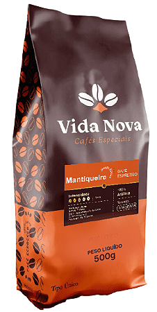 CAFÉ VIDA NOVA ESPRESSO MANTIQUEIRA 500g GOURMET NOTAS DE CHOCOLATE