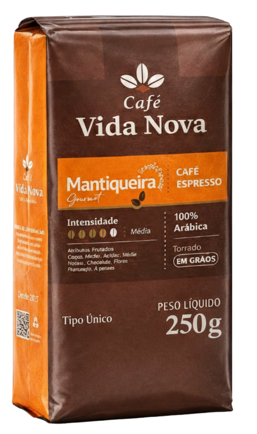 CAFÉ VIDA NOVA ESPRESSO MANTIQUEIRA 250g GOURMET A VACUO