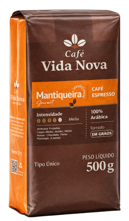 CAFÉ VIDA NOVA ESPRESSO MANTIQUEIRA 500g GOURMET A VACUO
