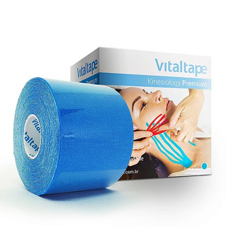 VitalTape Premium Kinesiology cor azul 5cmx5m - Fisiovital