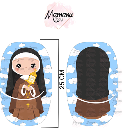 Almofada Naninha Religiosa Santa Clara