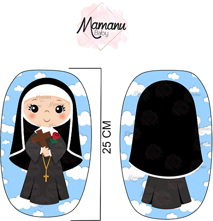 Almofada Naninha Religiosa Santa Rita