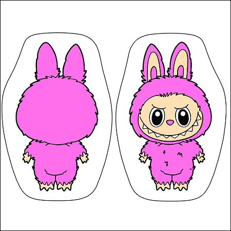 Almofada Naninha do Labubu Rosa – Pelúcia Decorativa Macia Infantil