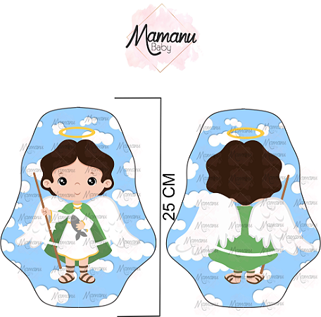 Almofada Naninha Religiosa São Rafael Arcanjo