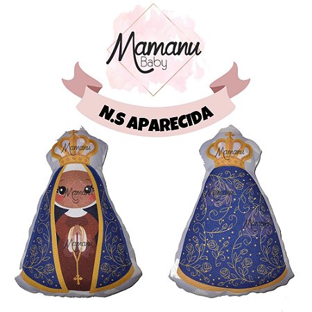 Almofada Decorativa Nossa senhora de aparecida 40 cm mamanu