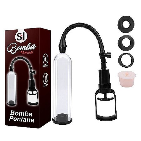 Bomba Peniana Manual Pump Com 3 Anéis - General Import