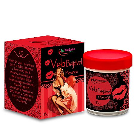 Vela Beijável Morango 45g - La Pimenta