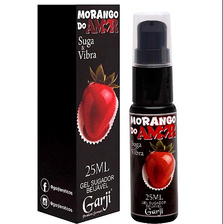 Gel Vibrador Morango Do Amor 25 ml - Garji
