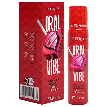 Oral Vibe Spray Garganta Profunda 17ml - Feitiços