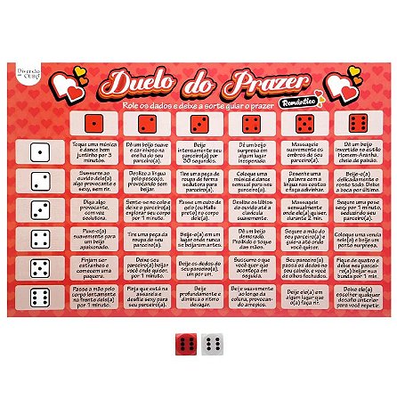 Jogo Duelo Do Prazer Romântico - Diversão Ao Cubo