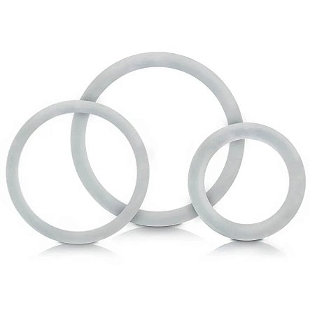 Kit 03 Anéis P/M/G Prolongador De Ereção - Kgel