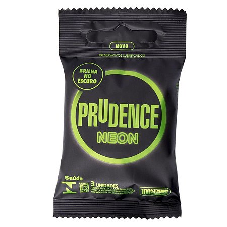 Preservativo Prudence Neon Com 3 Unidades