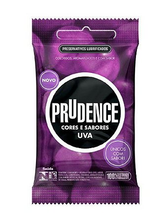 Preservativo Prudence Uva Com 3 Unidades