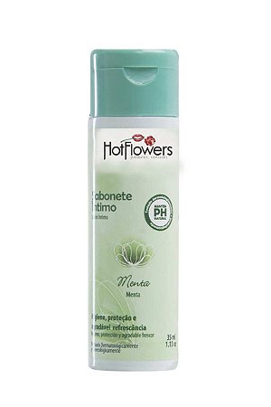 Sabonete Íntimo Líquido - Sabor Menta 35ml - Hot Flowers