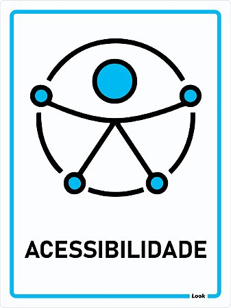 Placa de Sinalização de Acessibilidade – Símbolo Internacional PNE | Sinalização Inclusiva