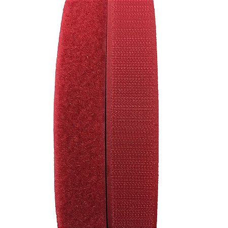 Velcro Velthor Rolo 25m X 25mm Bordô
