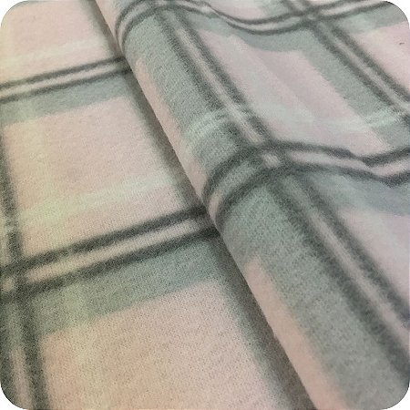 Soft Estampado 1m X 1,60m Xadrez Rosa