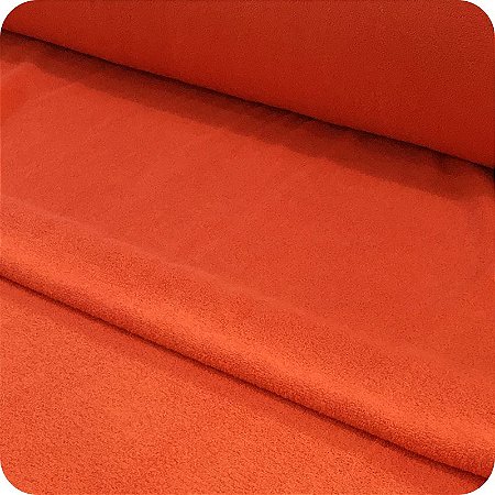 Tecido Felpudo Atoalhado 100% Algodão 1m X 1,40m Laranja