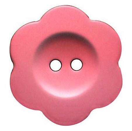 Botões Flor G Pink 2 Furos