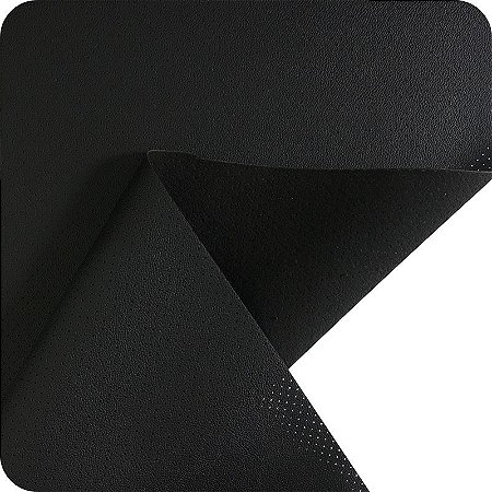 Courvin Uruguai Perfurado Vazado Plush 1m X 1,40m Preto
