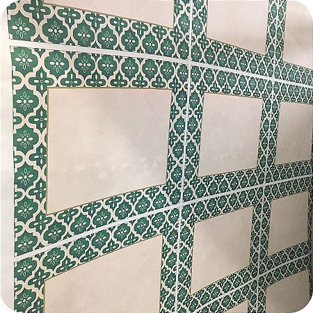 Tecido Estampado Para Jogo Americano Kit 3 Unidades Verde