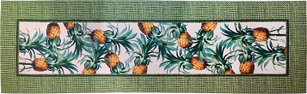 Tecido Estampado Para Trilho de Mesa Abacaxis