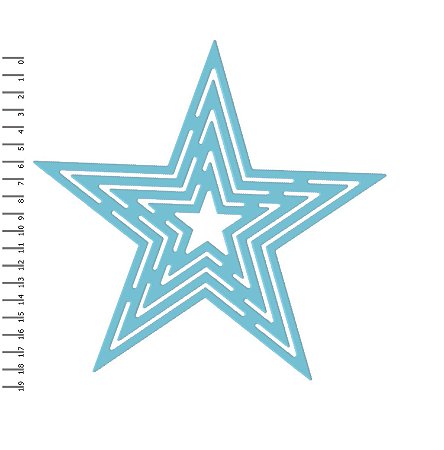 Gabarito Para Estrelas 19cm