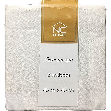 Guardanapo Em Tecido Milano NC 2 Peças Offwhite 45x45cm