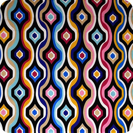 Tecido Oxford Estampado 1m X 1,40m Poliéster Coral Azul
