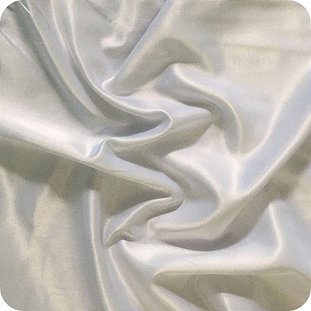 Tecido Cetim Liso 3m Largura No Metro Decoração Branco