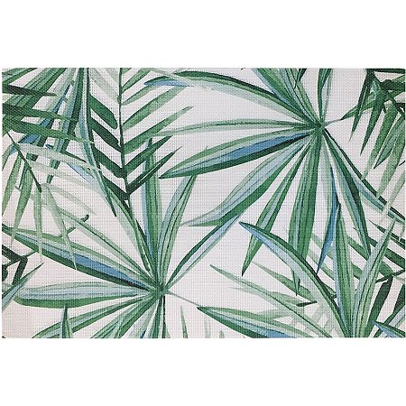 Kit Jogo Americano 4 Peças 45x30cm Textilene Folha Bambu