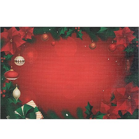 Kit Jogo Americano 4 Peças 45x30cm Textilene Natal Verde