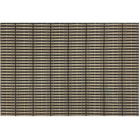 Kit Jogo Americano 4 Peças 45x30cm Textilene Tropical Marrom