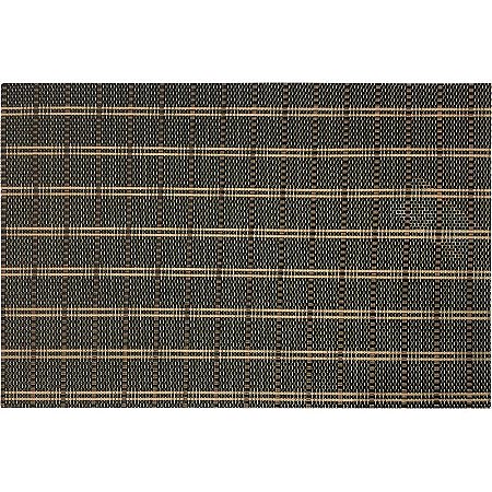 Kit Jogo Americano 4 Peças 45x30cm Textilene Tropical Preto