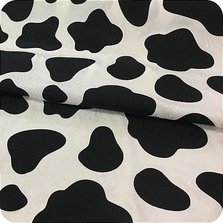 Tecido Jacquard Para Decoração 1m X 1,40m Vaca