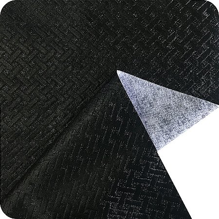 Corino Estampado No Metro Para Puffs Estofados Sofás Paris Preto